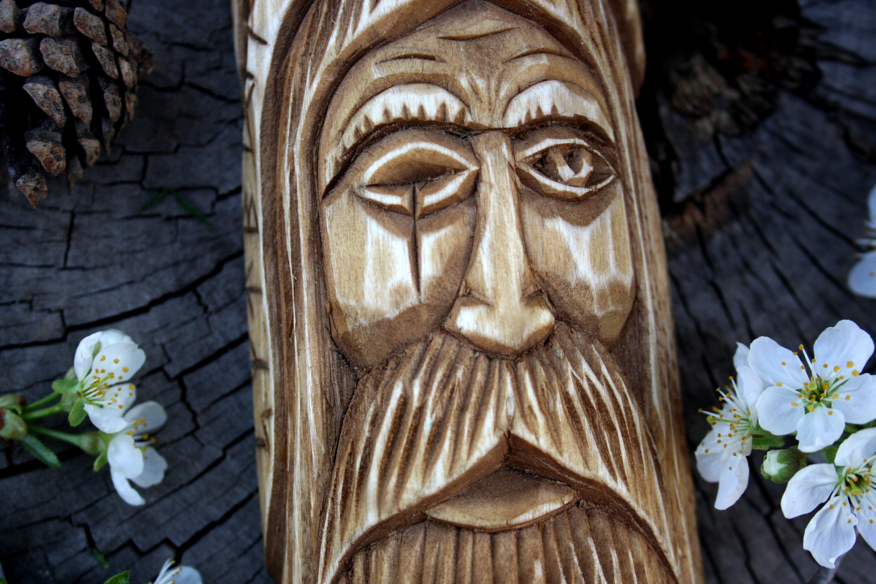 Dios Forseti Dioses Nórdicos Talla De Madera Vikinga Danza - España