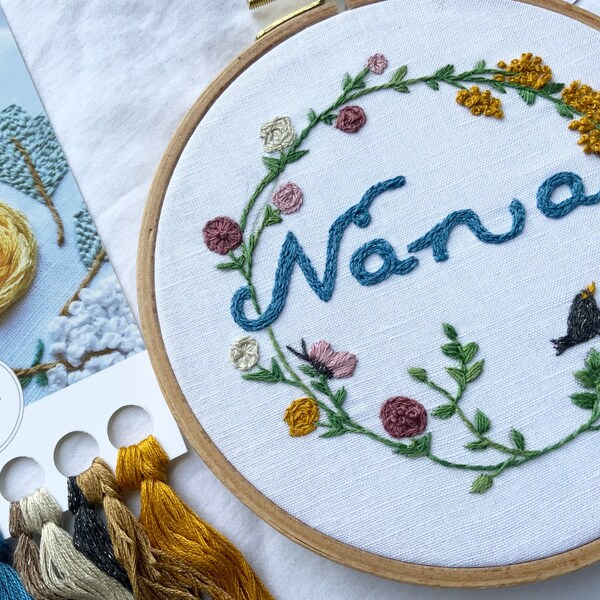 Nana Embroidery Etsy