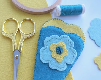 Sunny Floral Scissor Case & Stainless Steel Embroidery Scissors