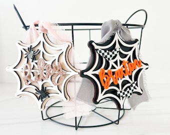 Halloween Basket Tag, Halloween Personalized Name Tags, Halloween Basket, Trick or Treat Basket, Basket Tag, Trick or Treat Bag, Boo Tag