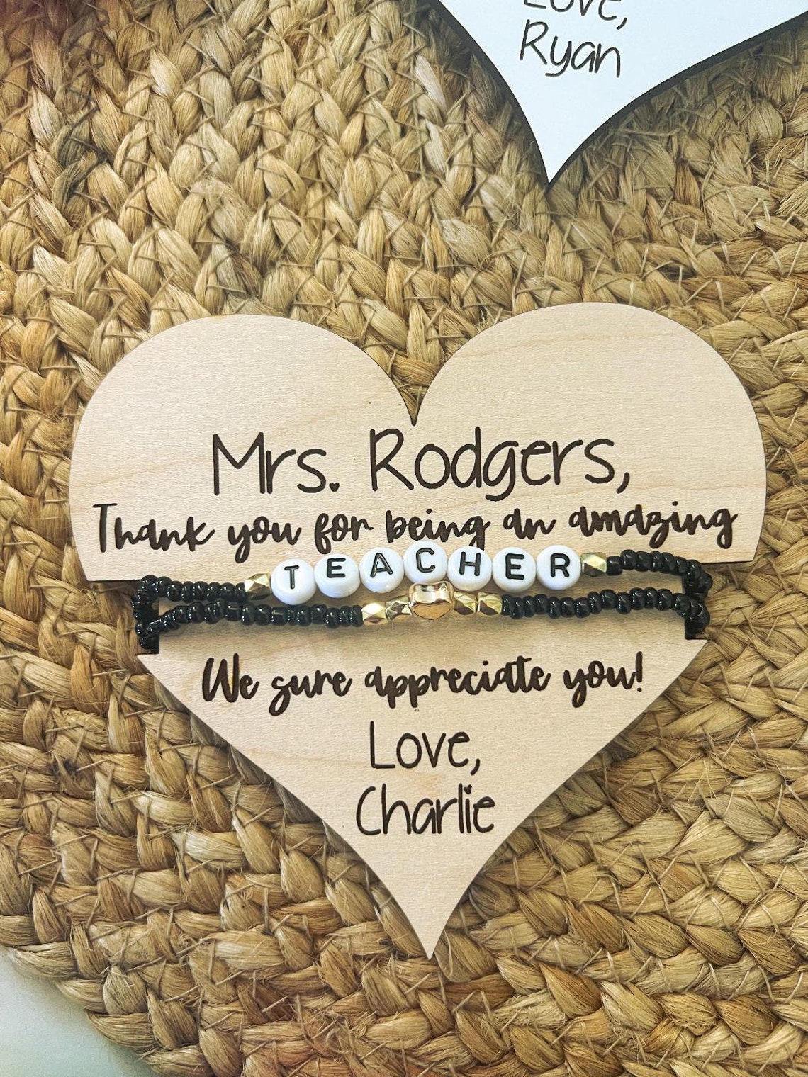 Teacher Appreciation Gift, Teacher Bracelet, Personalized Teacher Gift