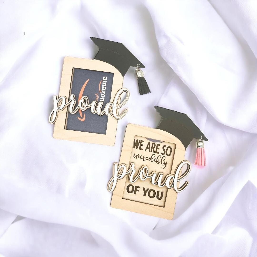 Personalized Graduation Gift Card Holder, Graduation Gift Money Holder, Customized Graduation