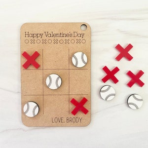Valentine Tic Tac Toe, Personalized Valentine’s Day, Classroom Valentines, Cards, Teacher, Gift for Kids, Tic Tac Toe Boards, school gifts
