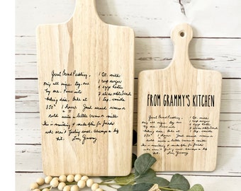 Personalized cutting board, handwriting, handwritten recipe, cutting board, recipe cutting board, engraved handwriting, recipe cutting board