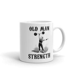 Taza de café de fuerza del viejo