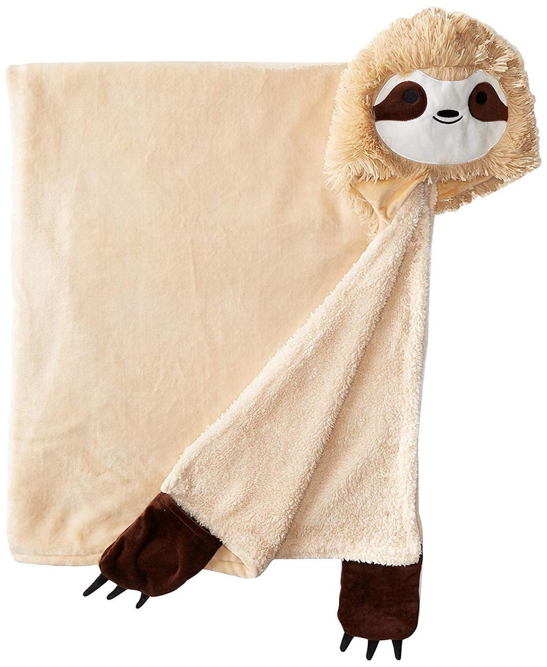 Thnapple Slothy Sloth Wearable Hooded Blanket FREE SHIPPING Etsy