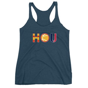 Houston Sports - Baseball Basketball Football - Women&#39;s Racerback Tank