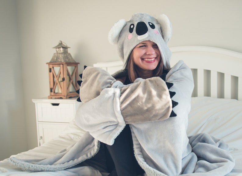 Thnapple Cuddle the Koala Hooded Blanket FREE SHIPPING | Etsy