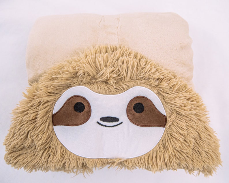 Thnapple Slothy Sloth Wearable Hooded Blanket FREE SHIPPING Etsy