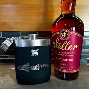 Custom Engraved Stanley Lifted Spirits 8oz Flask | Many Designs to Choose From | Laser Engraved | Fly Fishing | Made in Bend!