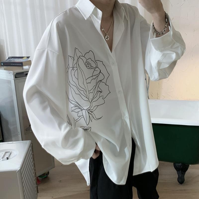 Koszulka oversize męska - Escobar Asap Rocky streetwear - biały