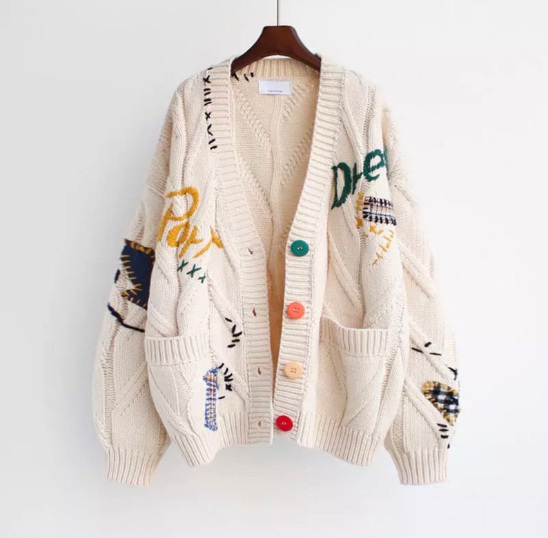 etsy.com | Amazing vintage knitted cardigan