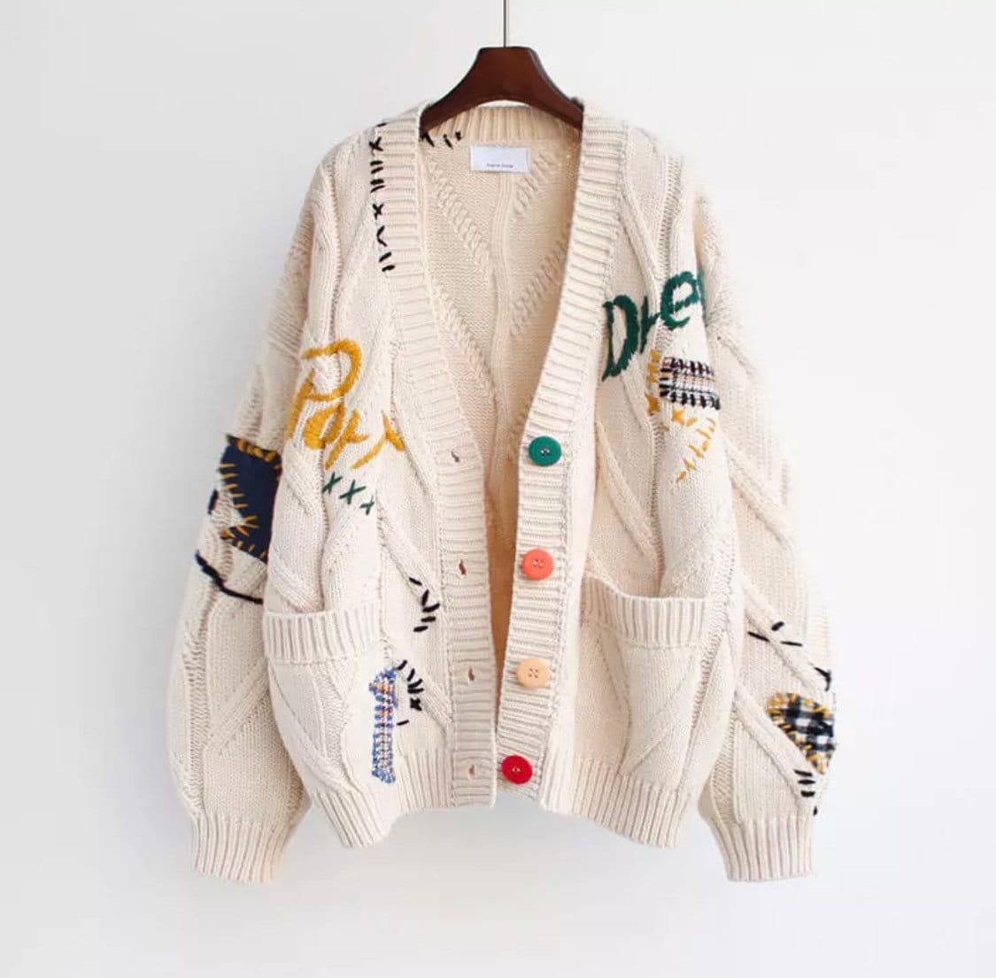 Amazing vintage knitted cardigan