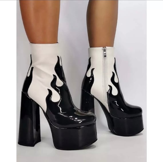 Military Creeper Ankle Boots Women Genuine Cow Leather Platform