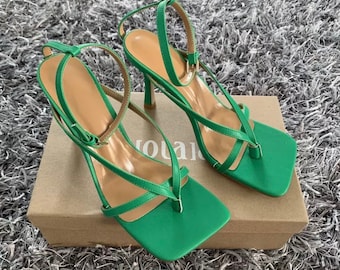 green sandals