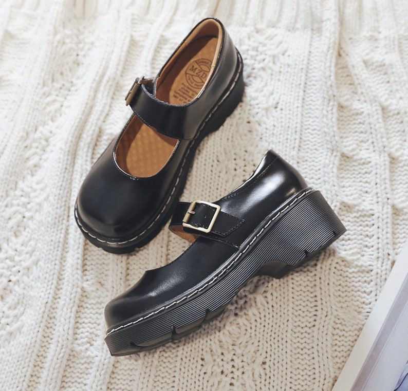 Japanese Mary Jane Vintage Platform Shoes - Etsy
