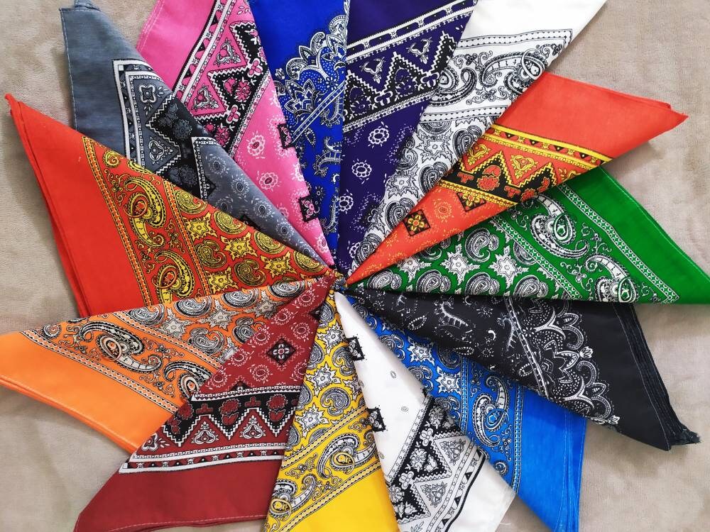 Set of 3 Paliacates Bandanas Mexican squeare scarf Etsy