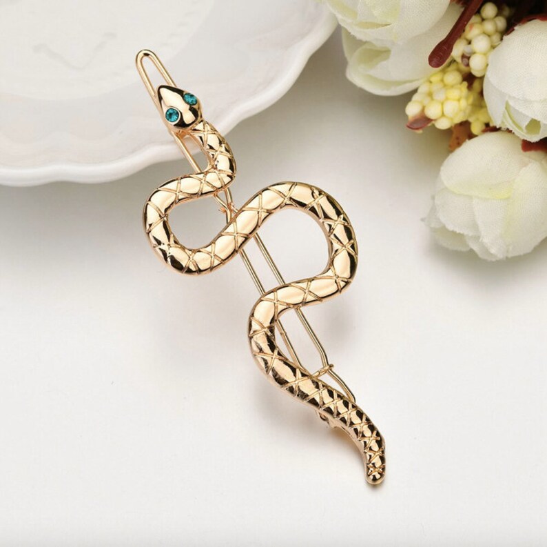 Snake Hair Accessory Reptile Lovers Women