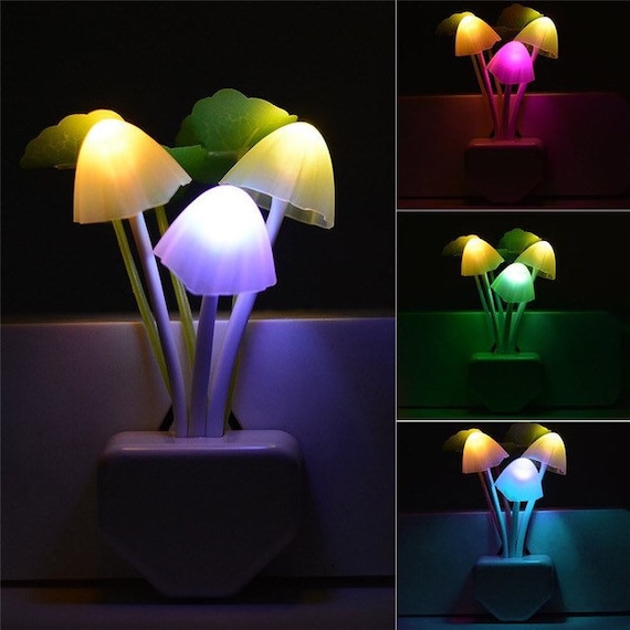 LED Night Light Plug in Mushroom Kids Childrens Nightlight | Etsy