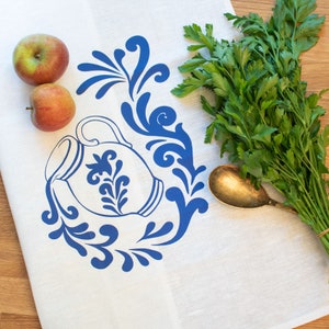 Tea towel "Bembel", half linen - Schatzkammer Design