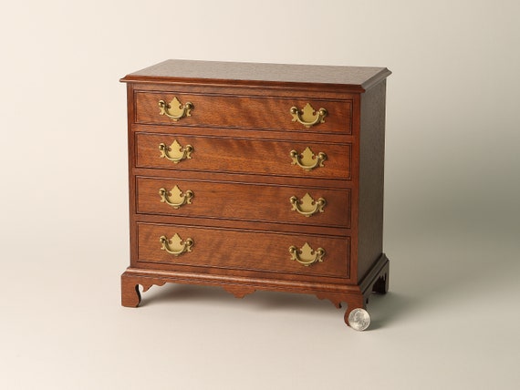 Curly Walnut Jewelry Box Miniature Chest Valuables Chest Etsy