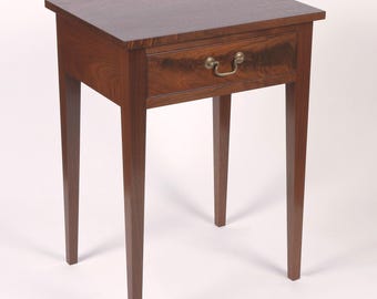 Walnut Night Stand - End Table - IN STOCK - Handmade- Mortise and Tenon Construction with Dovetailed Drawer