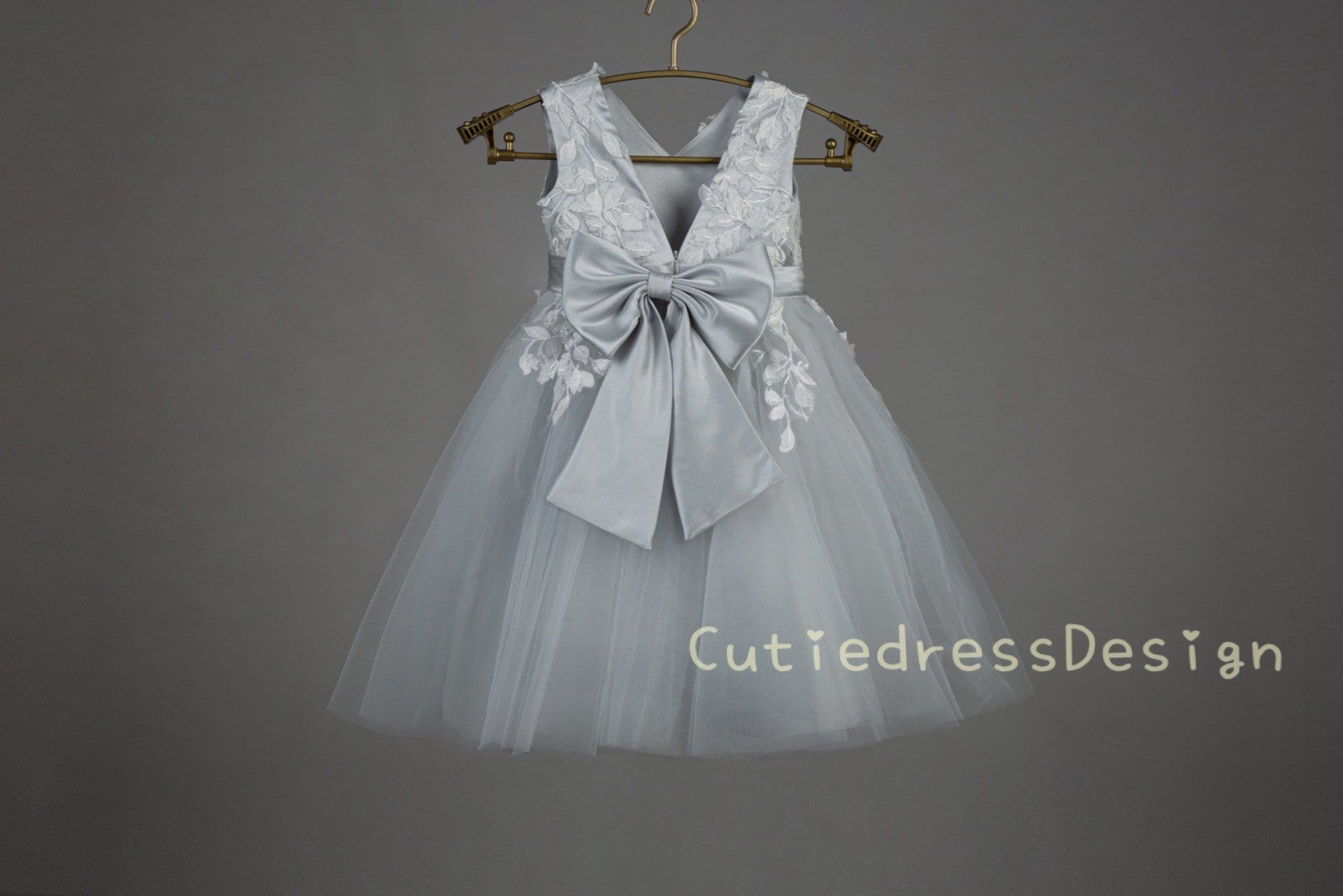 Girls Grey Dress - Etsy
