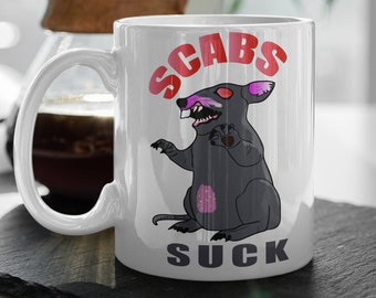 Scabby the Rat Coffee Cup: Union Strong Mug (11oz/15oz)