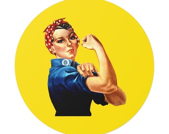 Rosie the Riveter Sticker - Empowering Women in the Workforce - Vintage Inspirierte Vinyl Deca