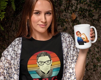 T-shirt RBG Sunset Portrait: Ruth Bader Ginsburg Legacy