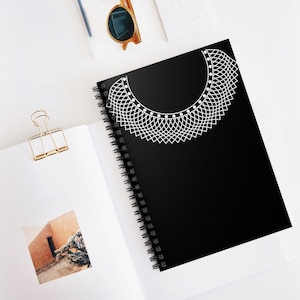 RBG Inspired Notebook: Featuring the Iconic Jabot Collar