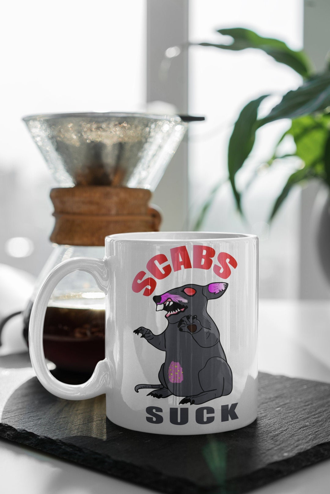 Take a Stand With Scabby the Rat 'scabs Suck' Coffee Etsy