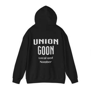 ユニオン・グーンのカスタムパーカ。ユニオンとローカルをこのユニオン・ストロング・パーカに取り入れましょう。