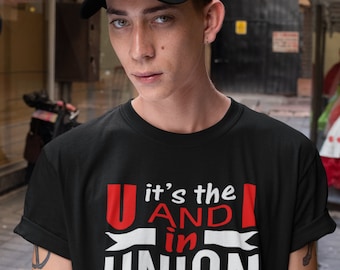Verenig en versterk: U & I in UNION T-shirt met korte mouwen