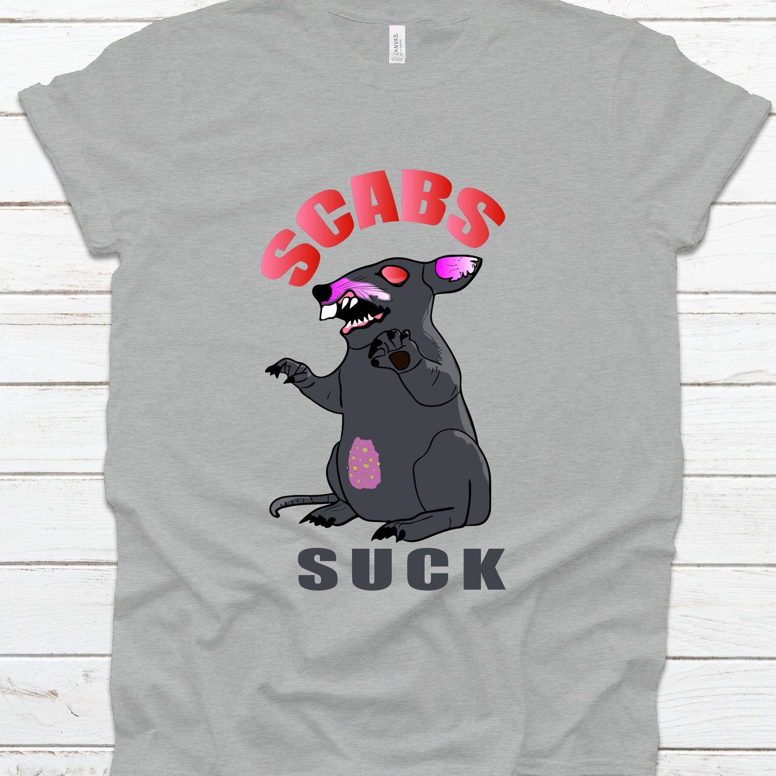 SCABS SUCK Scabby The Rat Labor Movement Shirt Be A Union Etsy