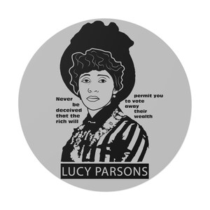 Lucy Parsons Vinyl Sticker - Solidarity, Black Lives Matter, Feminist