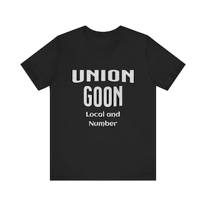 UNION GOON - ユニオンのローカルナンバー半袖Tシャツでパーソナライズされたデザイン