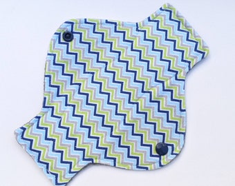 Navy Chevron - Long Panty Liner