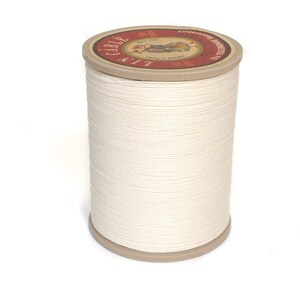 Sajou Waxed  Linen Thread: White