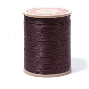Sajou Waxed  Linen Thread: Dark Brown