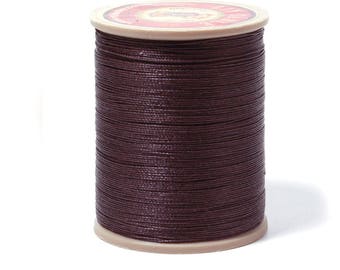 Sajou Waxed  Linen Thread: Dark Brown