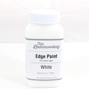 Leather Edge Paint: White