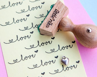 Stempel Hochzeit /  love / Herz / Gastgeschenke / Hochzeitsdeko / Hochzeitskarte / Einladungskarte