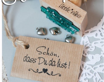 Stempel  schön, dass Du da bist