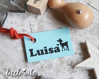 Stempel Kind Name REH Herz personalisiert