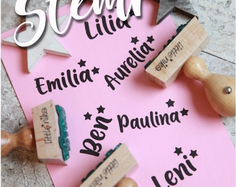 Stempel Kind Name Sternchen personalisiert * Einschulung * Schulanfang