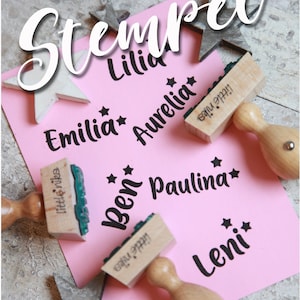 Stempel Kind Name Sternchen personalisiert * Einschulung * Schulanfang