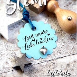 Stempel Hochzeitsstempel Lasst unsere Liebe leuchten Wunderkerze