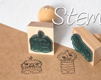 Stempel Set  Monster Duo für Kinder / bullet journal