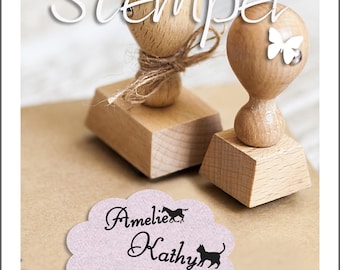 Stempel Kind Name verschiedene Motive